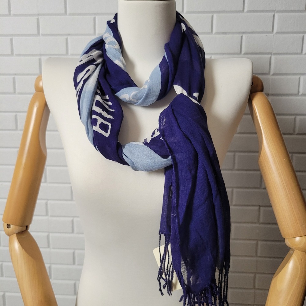 Sperry Top-Sider Scarf Blue Boat Shoe Nautical Graphic NWT Preppy
